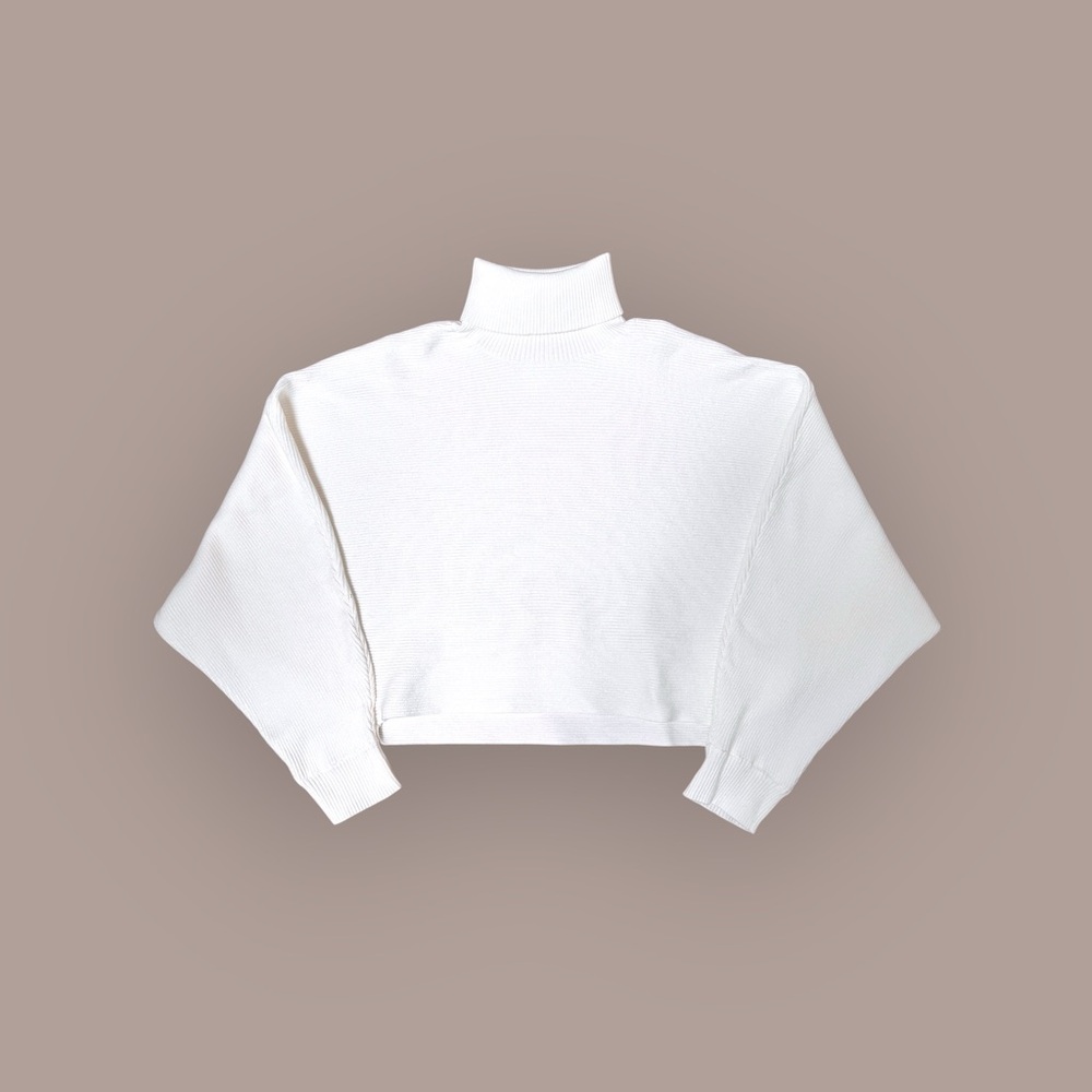 White Cider XS Turtleneck Sweater